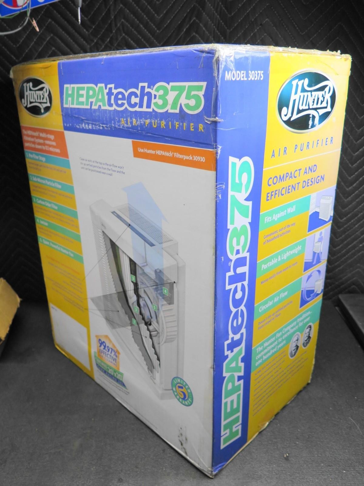 Hunter HEPAtech375 Air Purifier 30375 Ionizer - 400 CFM