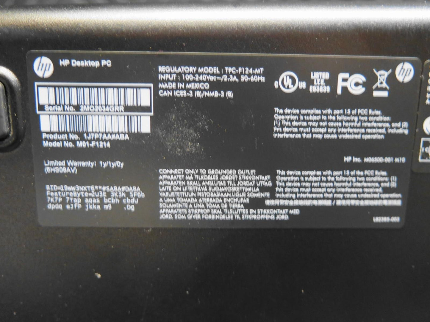 HP M01-F1214 AMD Ryzen 3, 8GB RAM, 256GB NVMe, 512MB Radeon GFX, Keyboard Win 11