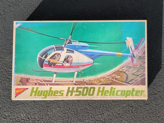 Nichimo Hughes H-500 Helicopter 1/20 Scale Plastic Model Kit