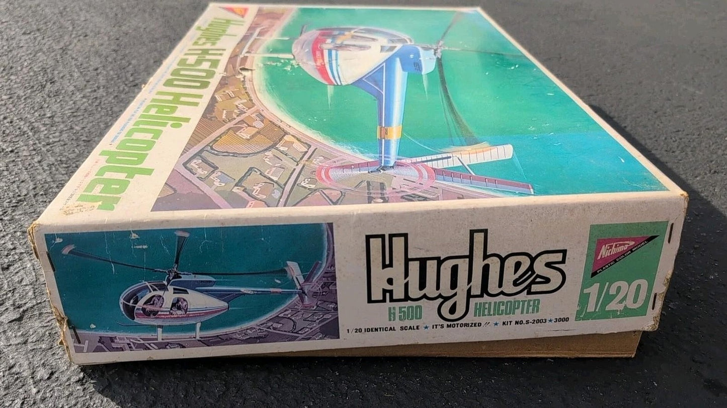 Nichimo Hughes H-500 Helicopter 1/20 Scale Plastic Model Kit