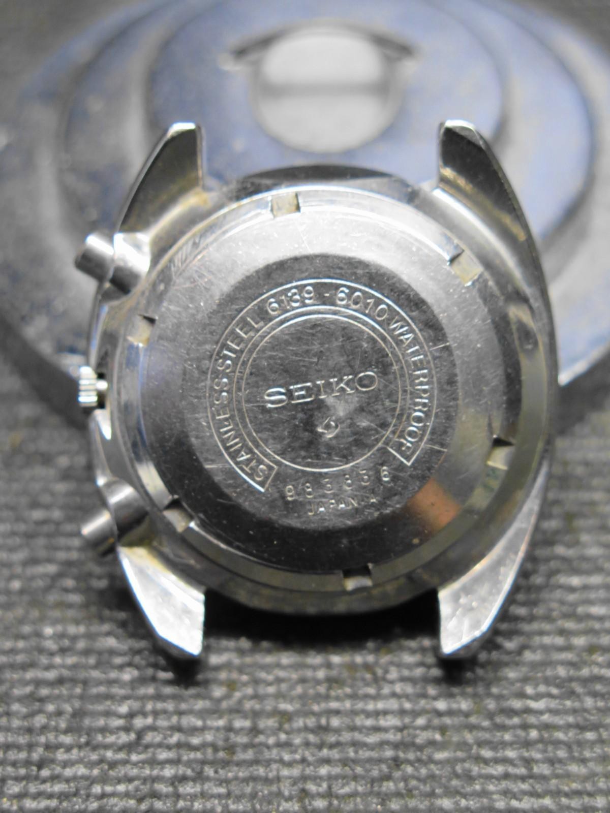 SEIKO 6139-6010 Automatic JDM Blue Bruce Lee Watch 6139A Kanji - Feb 1970