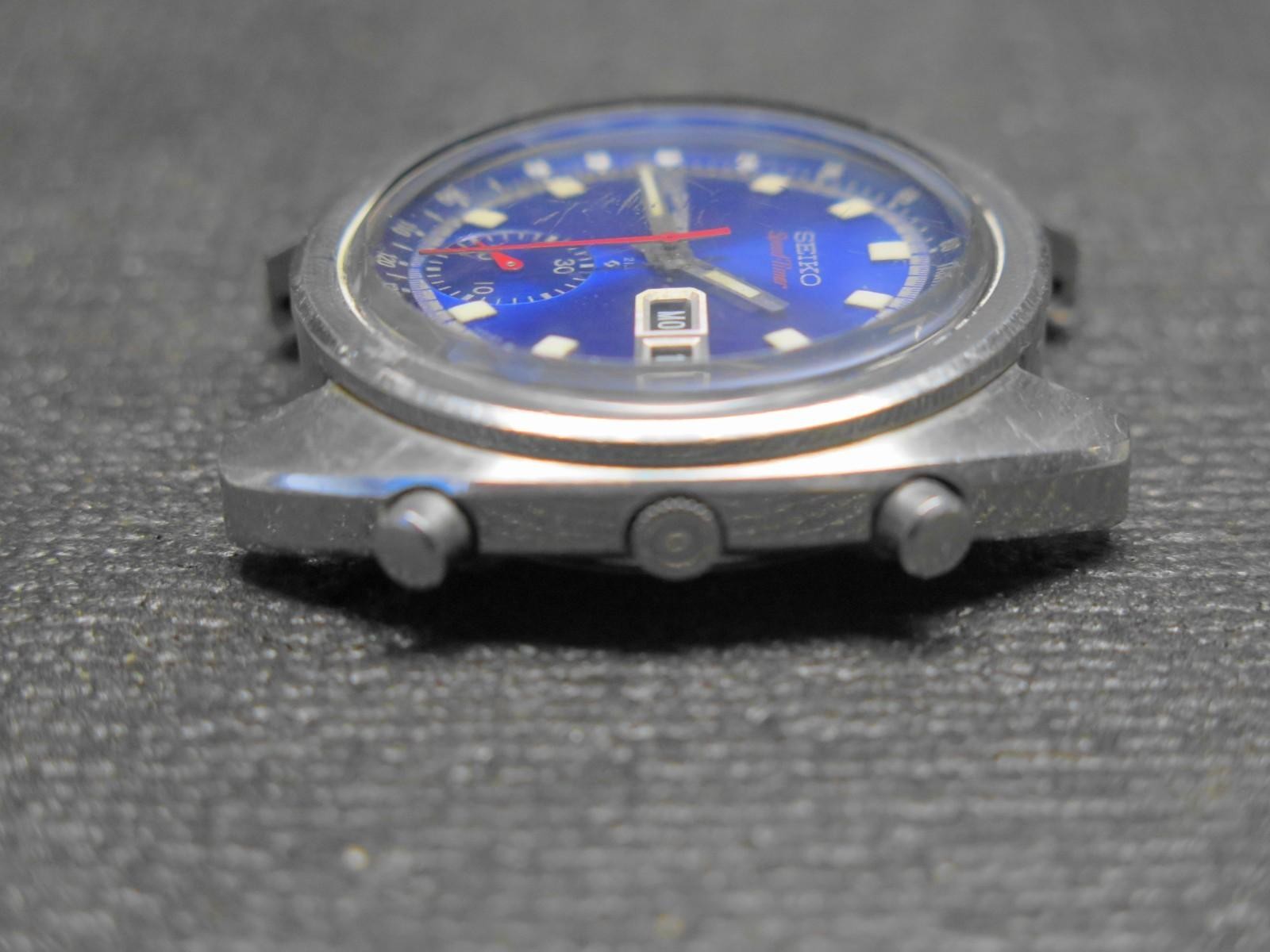SEIKO 6139-6010 Automatic JDM Blue Bruce Lee Watch 6139A Kanji - Feb 1970