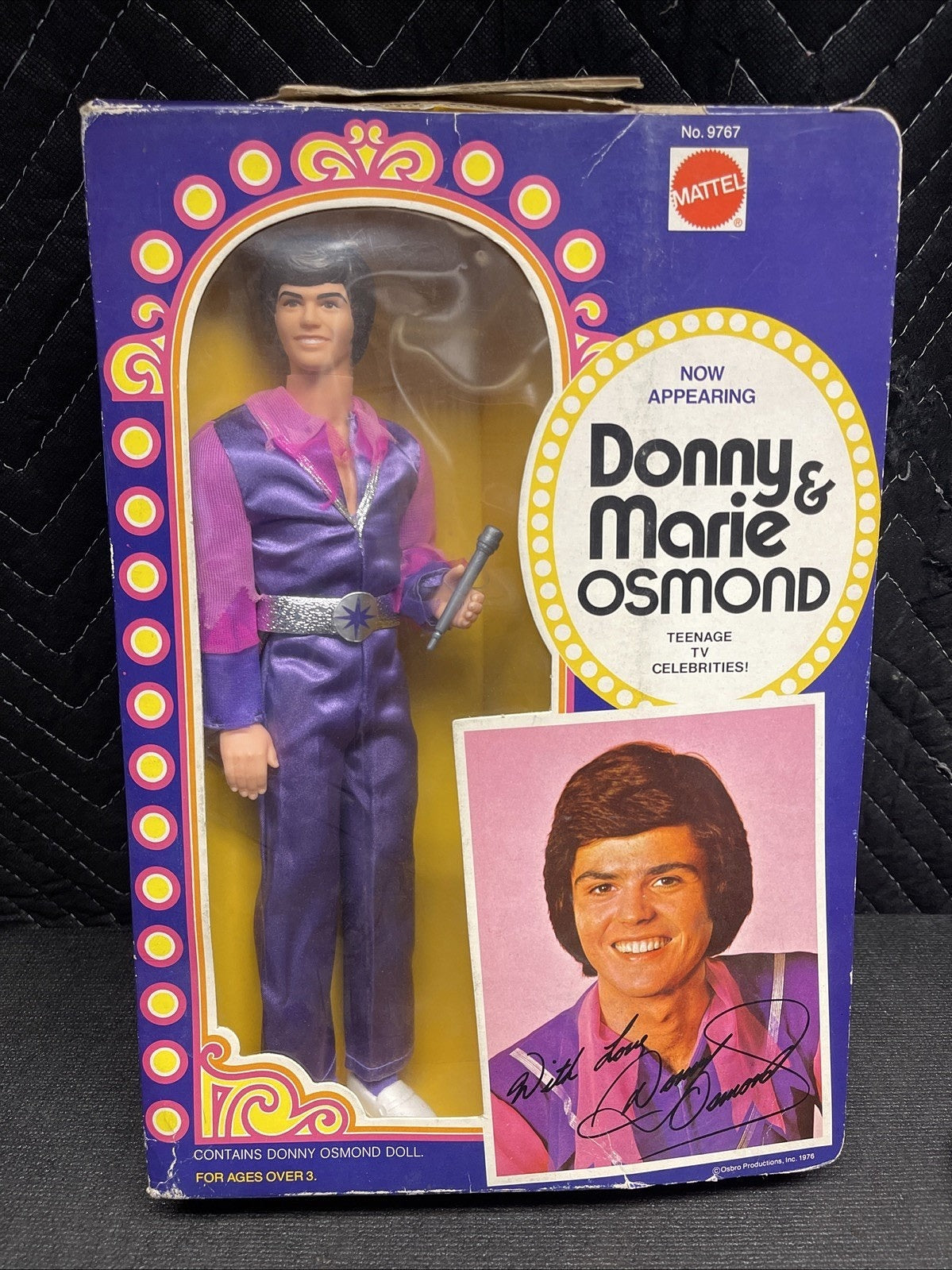 Vintage 1976 Mattel Donny Osmond Celebrity Doll New Open Box *Read