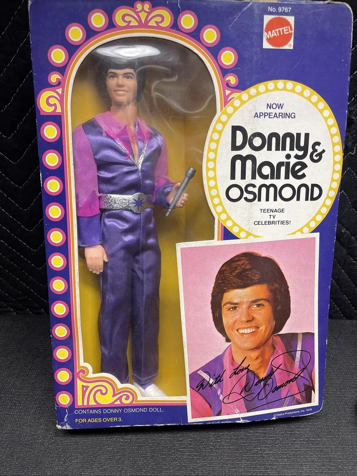Vintage 1976 Mattel Donny Osmond Celebrity Doll New Open Box *Read