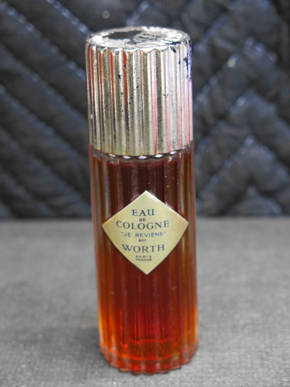 Vtg. Worth Je Reviens Eau de Cologne Splash Lalique Bottle France 2 oz