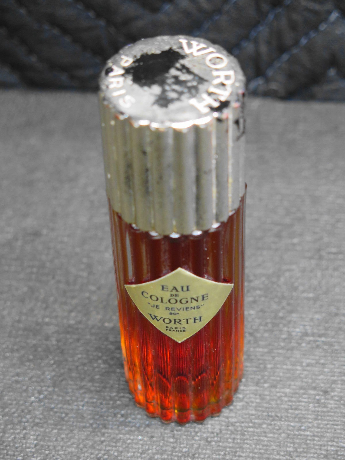 Vtg. Worth Je Reviens Eau de Cologne Splash Lalique Bottle France 2 oz