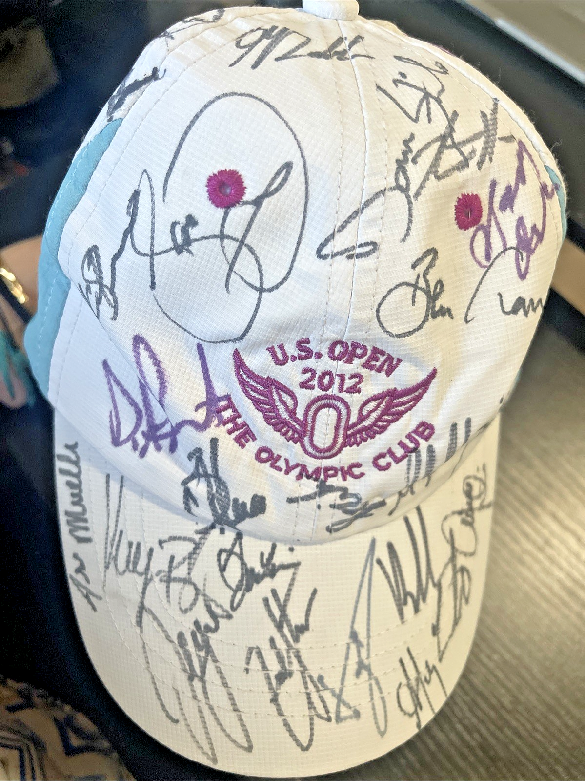 2012 US Open The Olympic Club Hat Autograph Signed Golf PGA - Over 20 Signatures