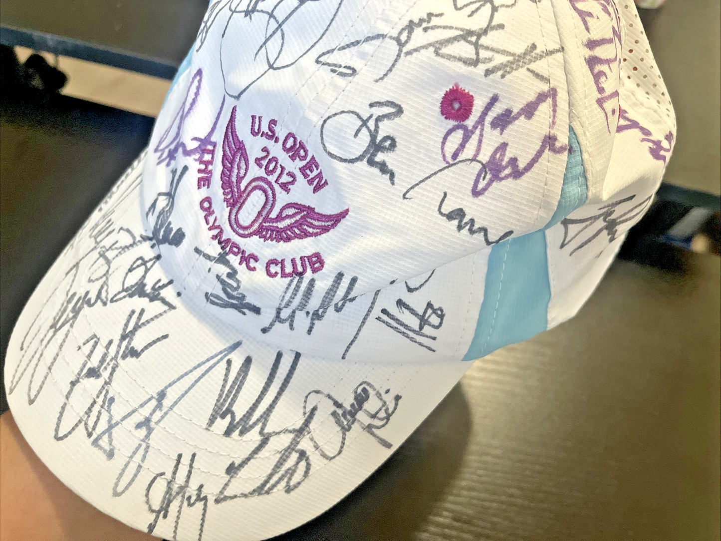 2012 US Open The Olympic Club Hat Autograph Signed Golf PGA - Over 20 Signatures