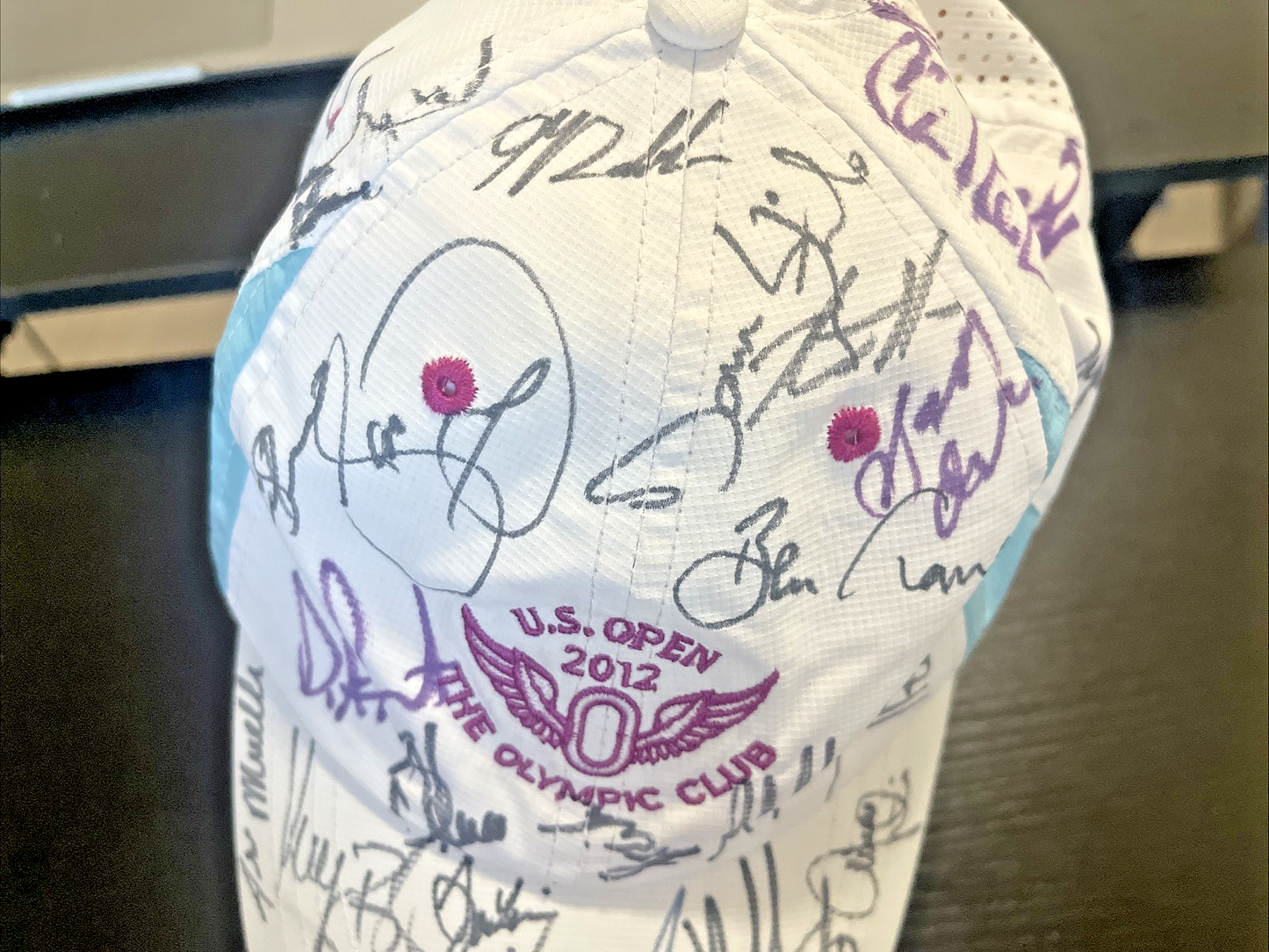 2012 US Open The Olympic Club Hat Autograph Signed Golf PGA - Over 20 Signatures
