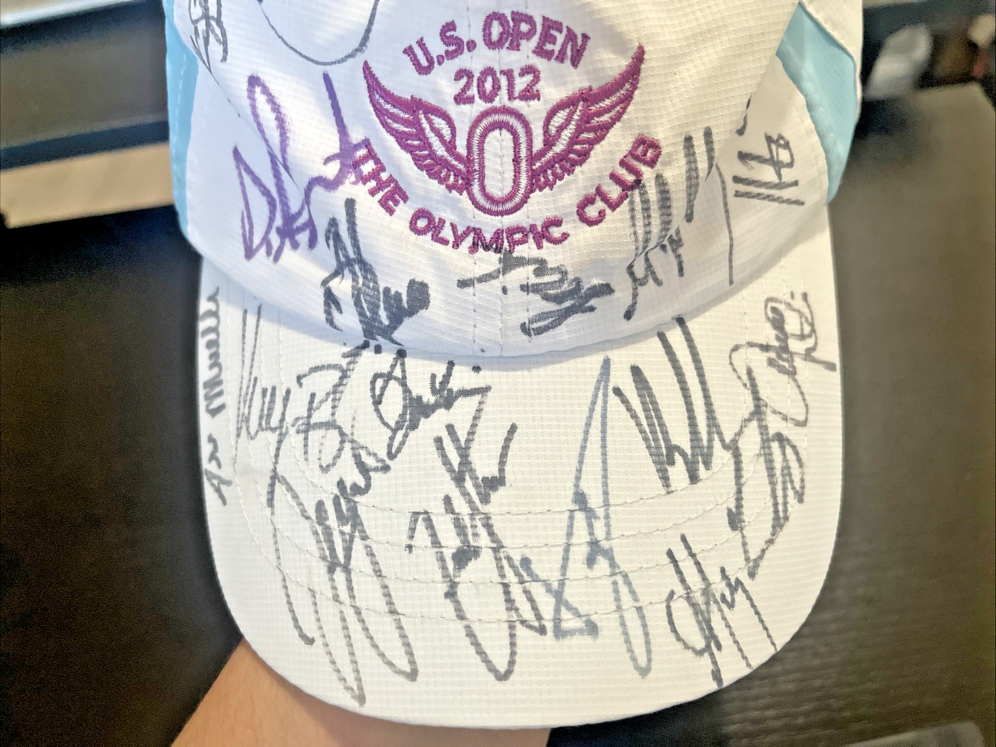 2012 US Open The Olympic Club Hat Autograph Signed Golf PGA - Over 20 Signatures