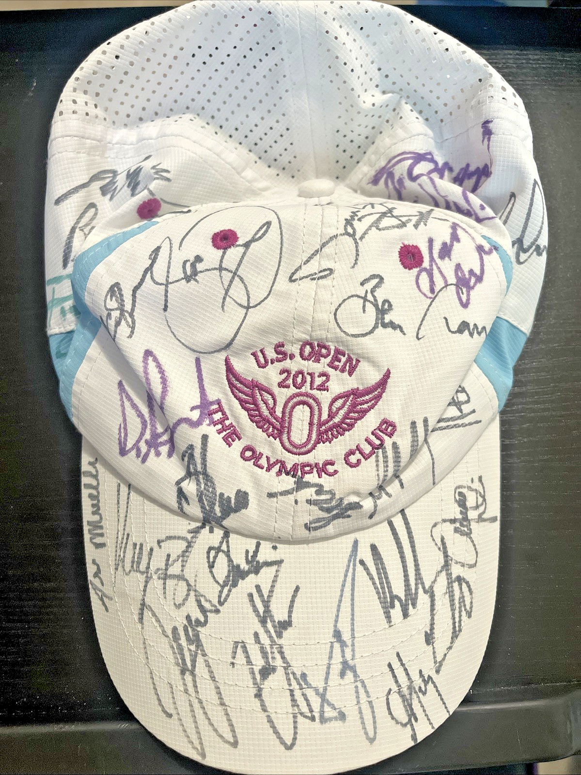 2012 US Open The Olympic Club Hat Autograph Signed Golf PGA - Over 20 Signatures