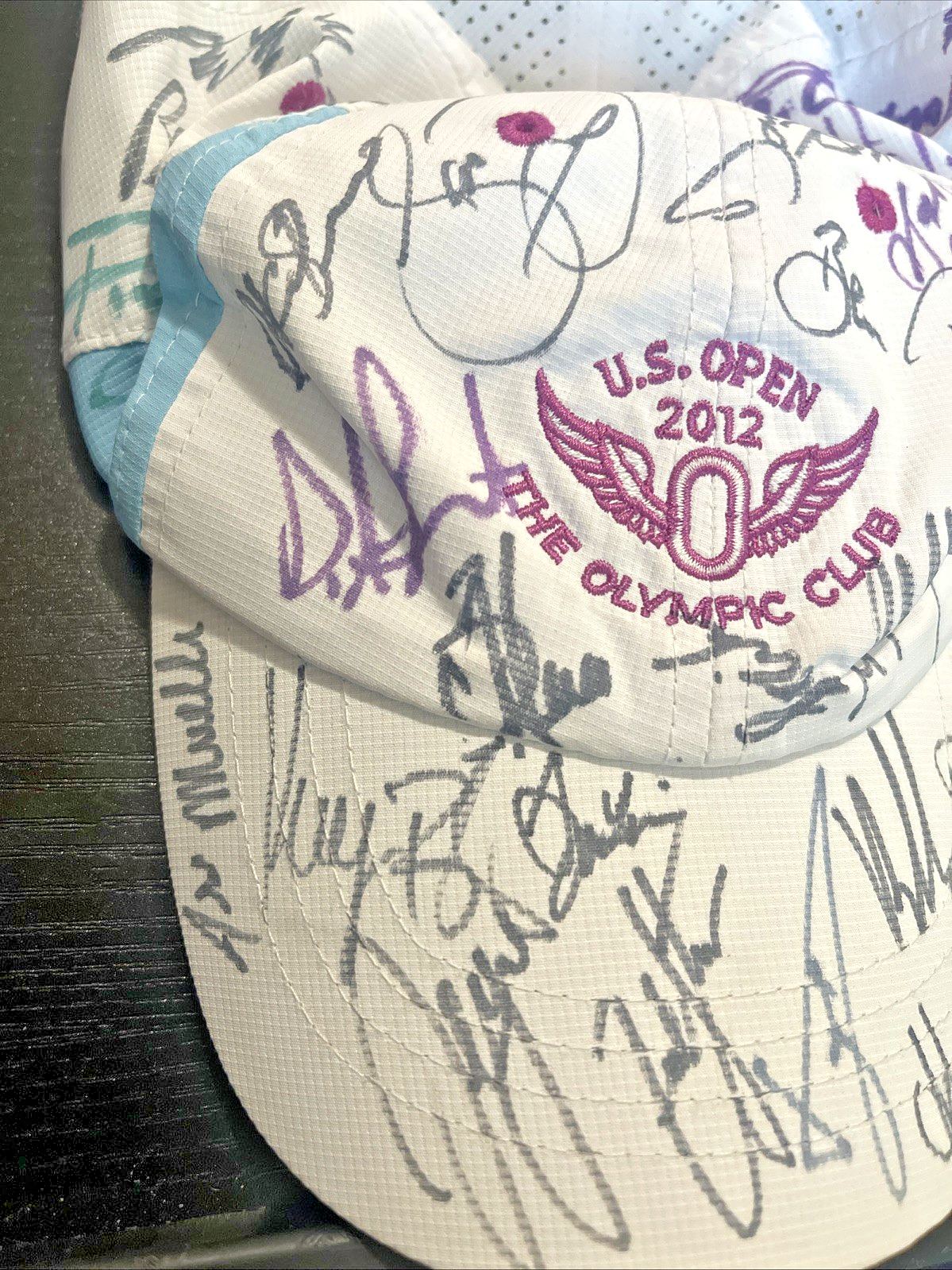 2012 US Open The Olympic Club Hat Autograph Signed Golf PGA - Over 20 Signatures