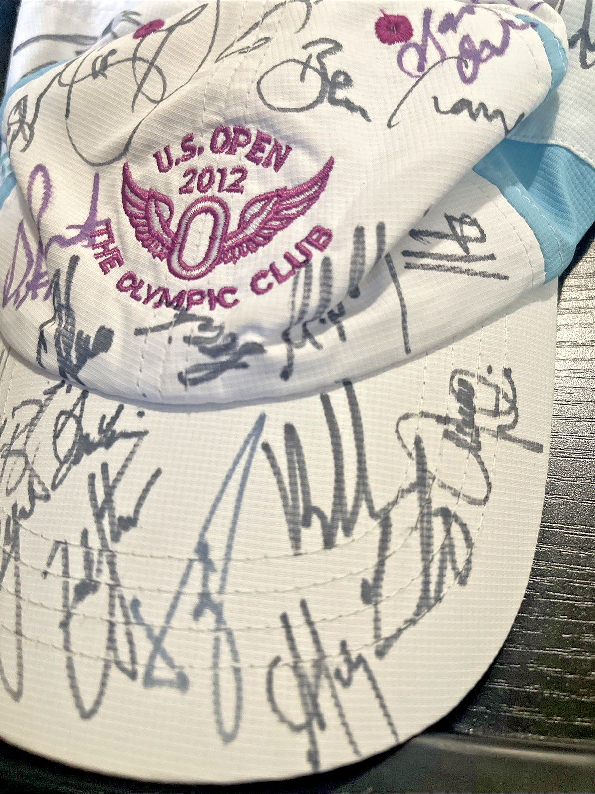 2012 US Open The Olympic Club Hat Autograph Signed Golf PGA - Over 20 Signatures