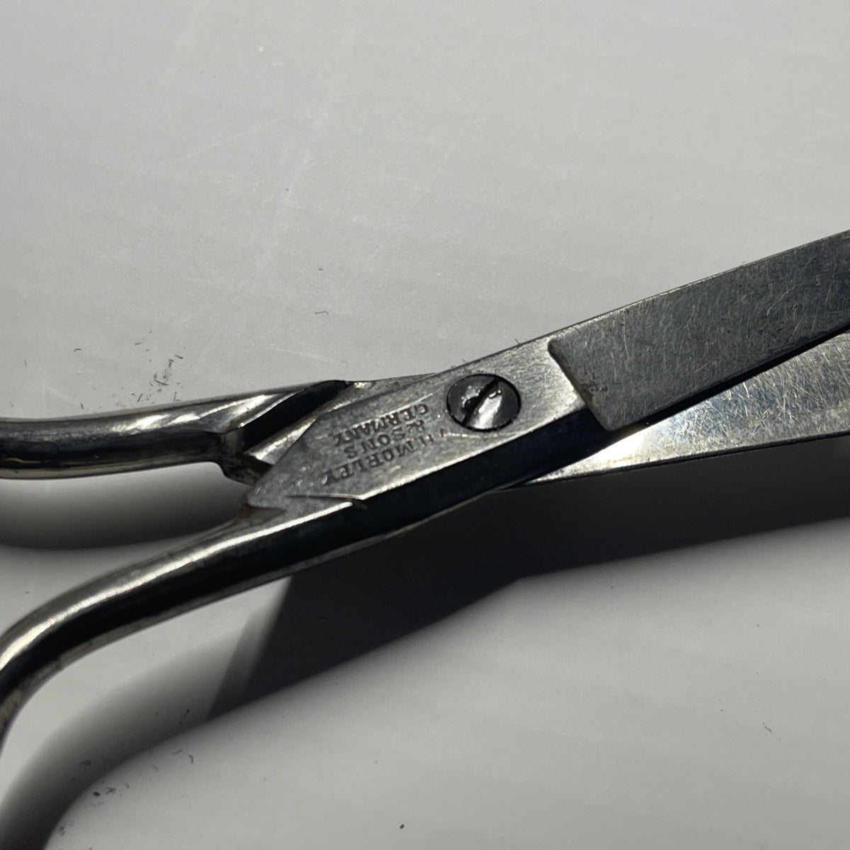 Rare Vintage W.H. Morley & Sons Scissors W/ 4 Leaf Clover Stamp Made in Germany