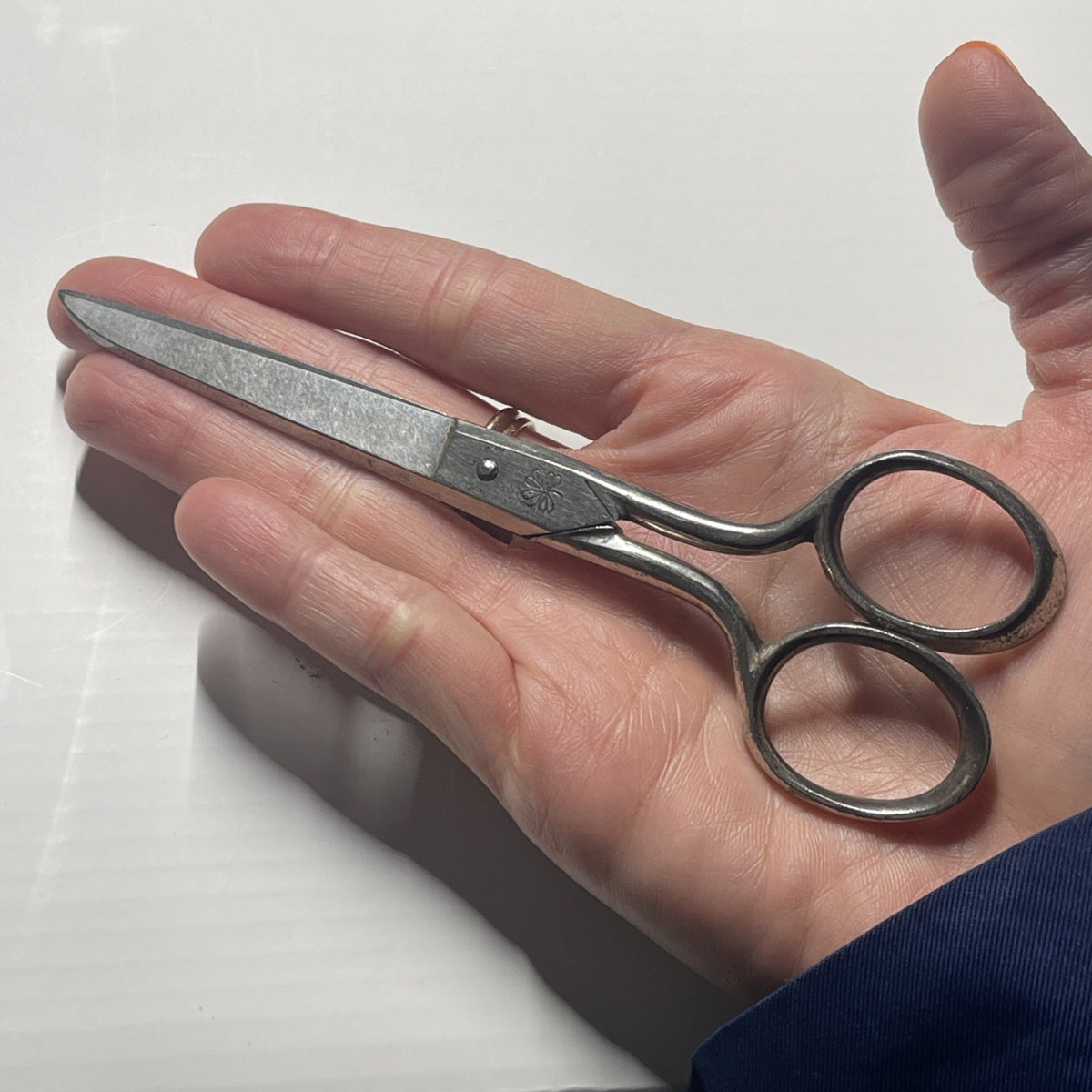 Rare Vintage W.H. Morley & Sons Scissors W/ 4 Leaf Clover Stamp Made in Germany