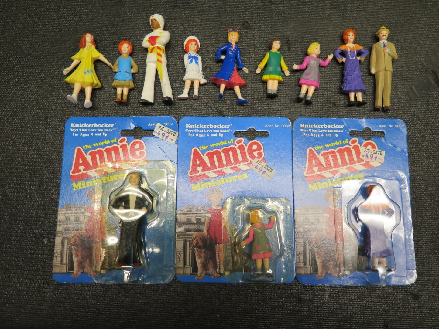 1982 Knickerbocker Toys The World of Annie Miniature Lot (3new+9opened)COMPLETE