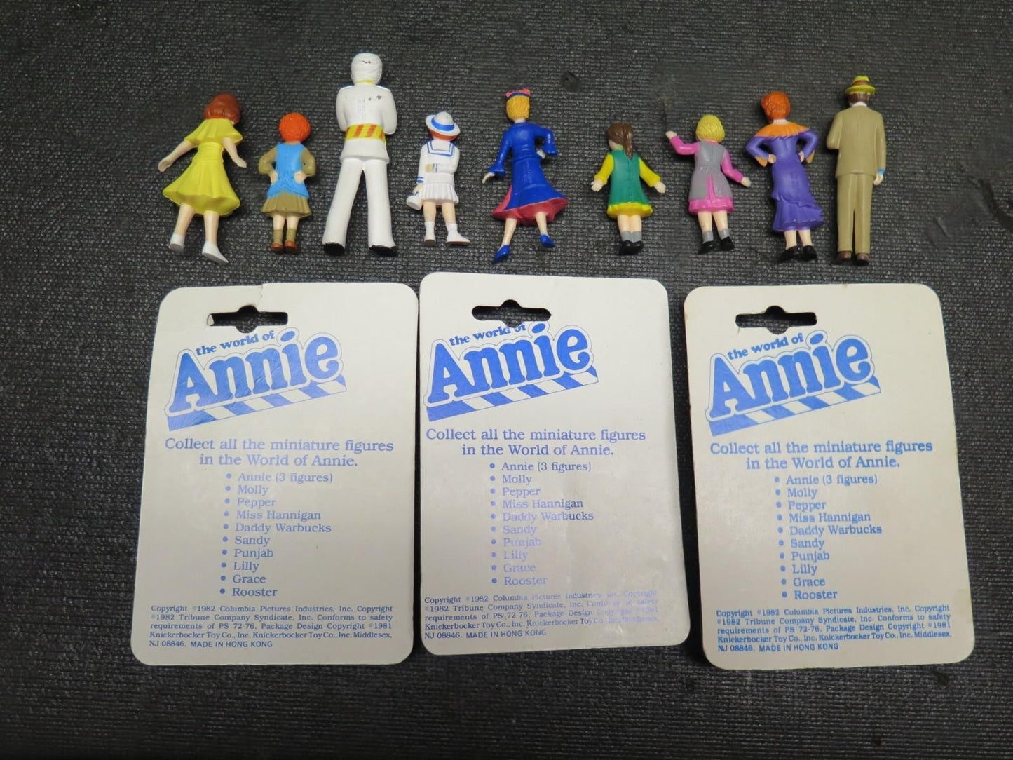 1982 Knickerbocker Toys The World of Annie Miniature Lot (3new+9opened)COMPLETE