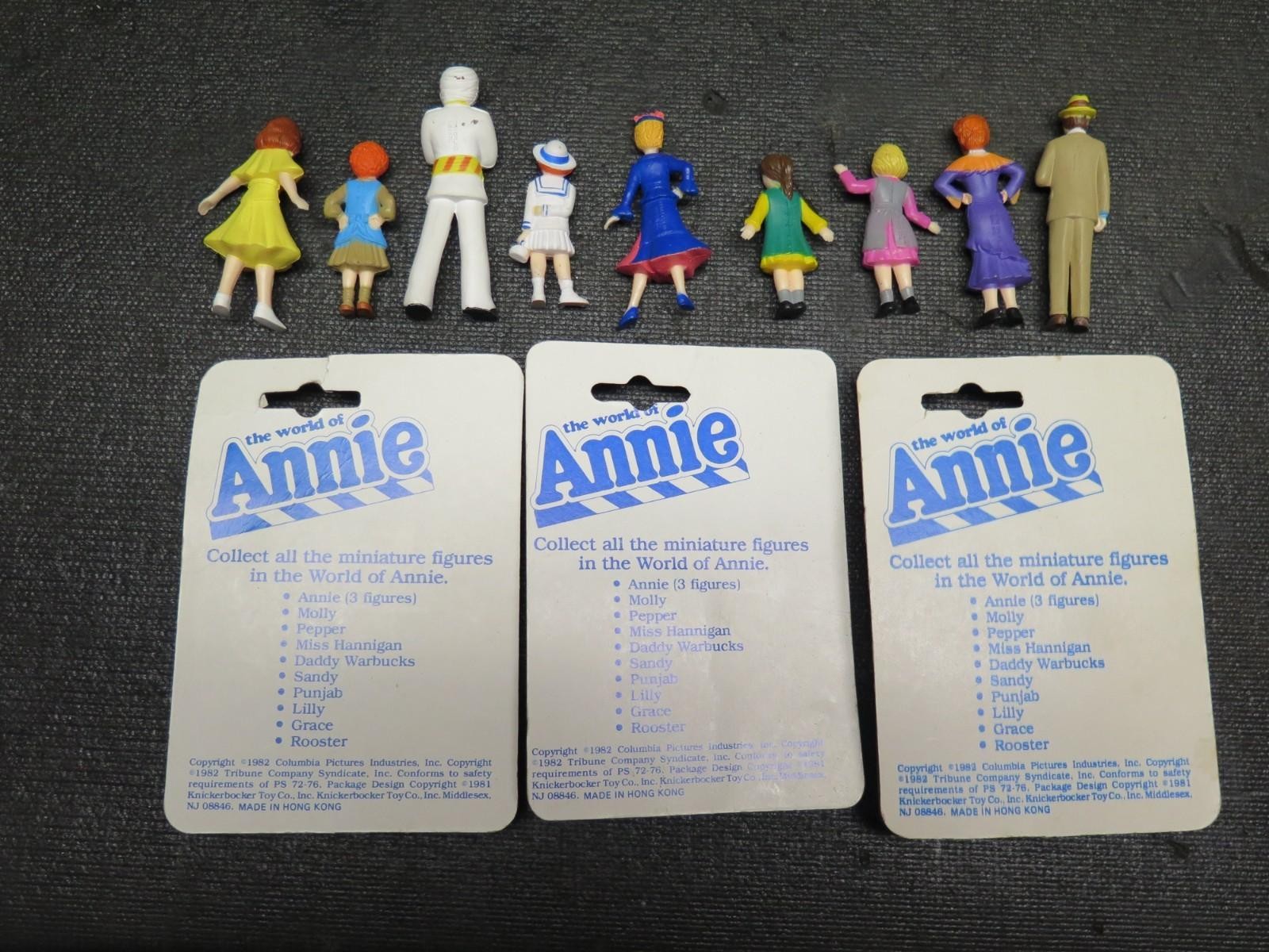 1982 Knickerbocker Toys The World of Annie Miniature Lot (3new+9opened)COMPLETE
