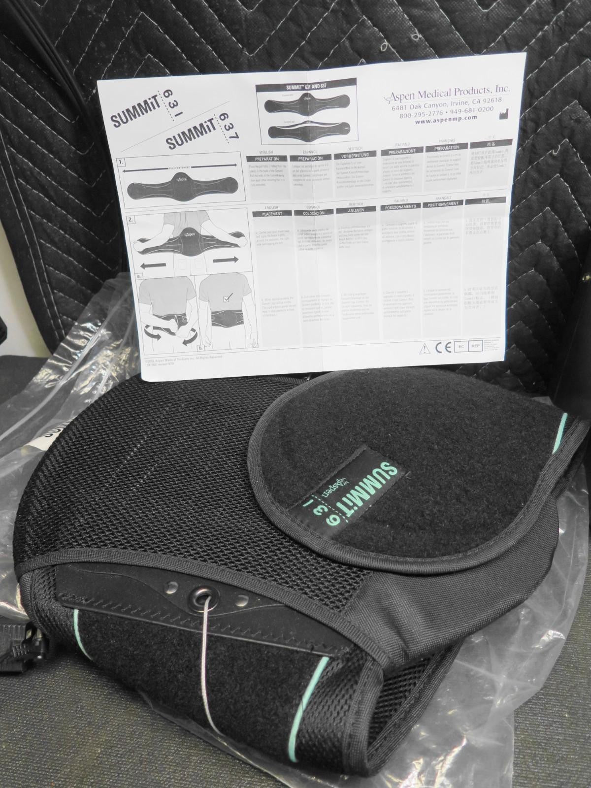 Aspen Summit LSO 631 Back Brace - LARGE - Ref 992540 - New in Package