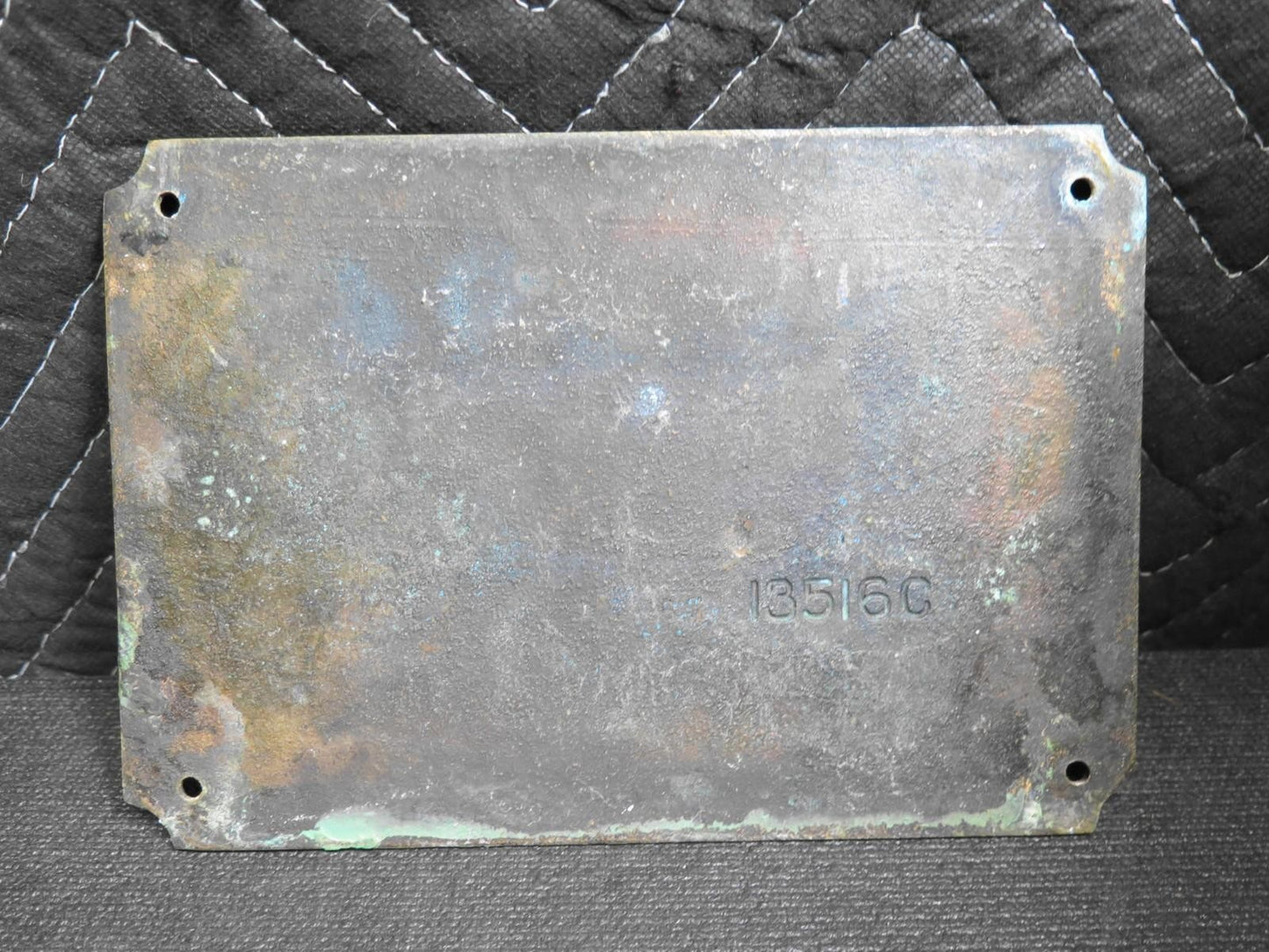 1918 GENERAL ELECTRIC CO Synchronous Motor Brass Name Plate Plaque