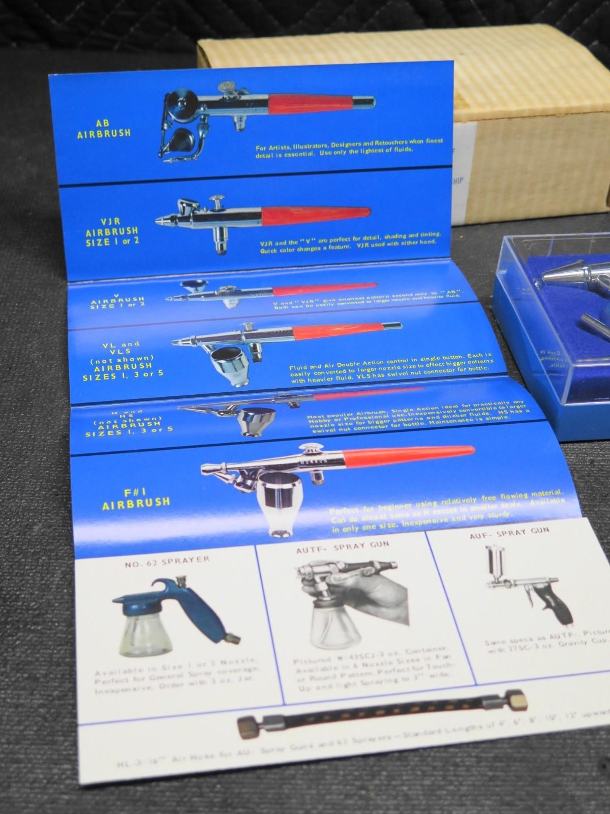 Vintage NOS Paasche VL1 Model Double Action Airbrush - Unused