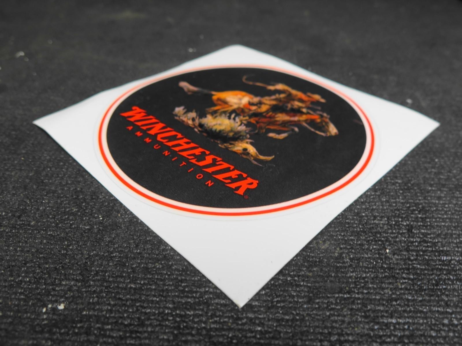 Winchester Ammunition Firearms Logo - Decal Sticker Gloss Finish 4 1/4" Diameter