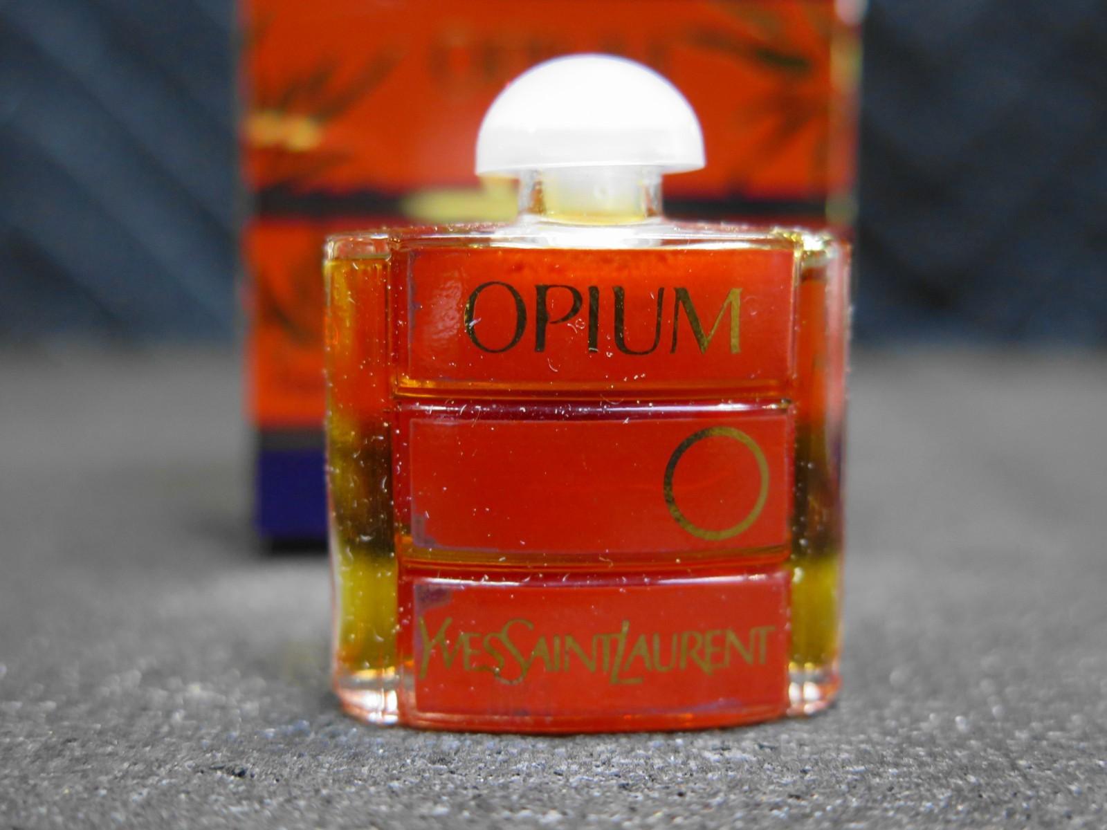 Vintage Yves Saint Laurent YSL Opium Parfum Mini 3.5 mL Bottle France in Box