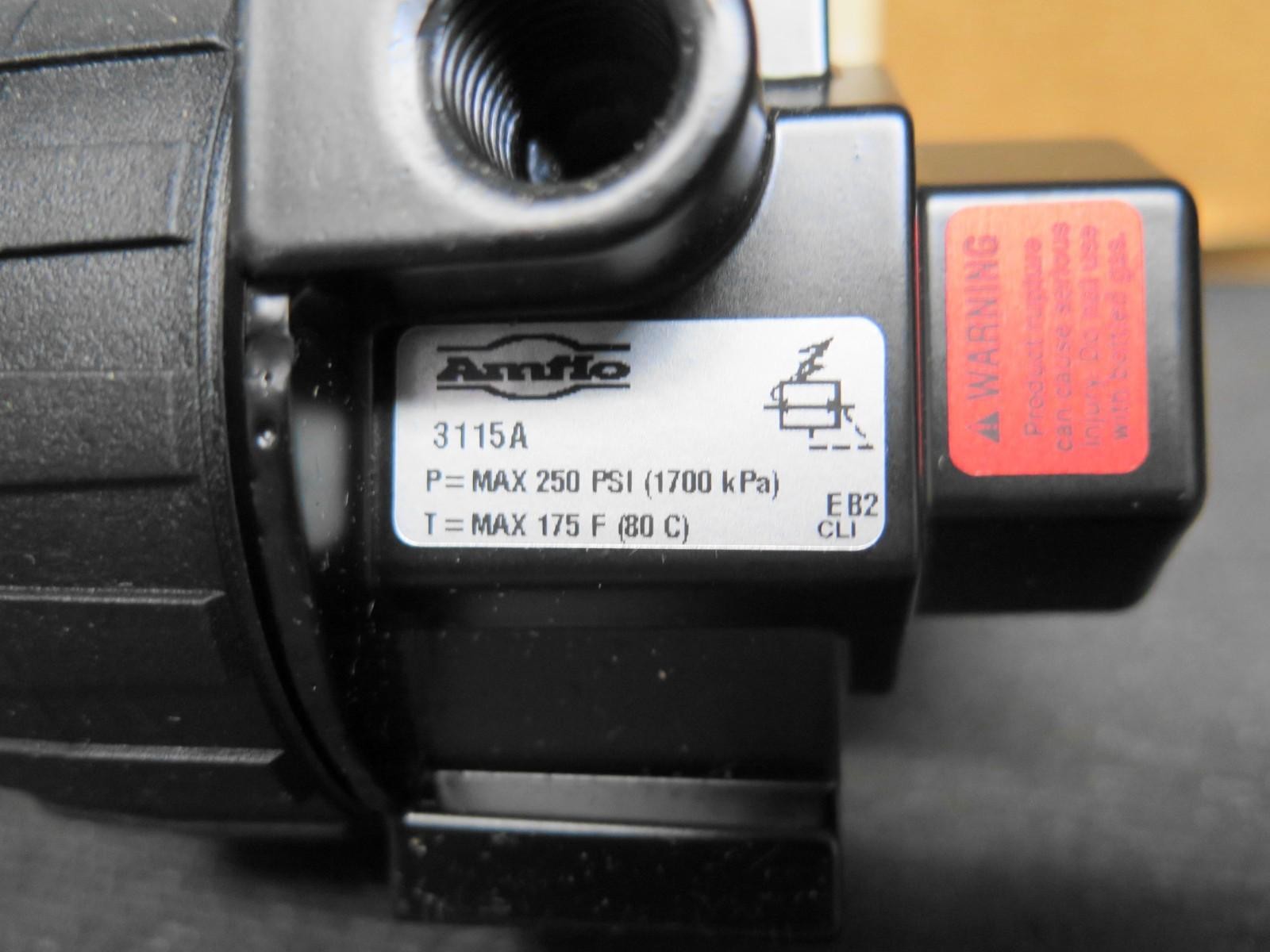 AMFLO Bridgeport 3115 3115A  1/4" Air Pressure Regulator - 250 psi - NEW