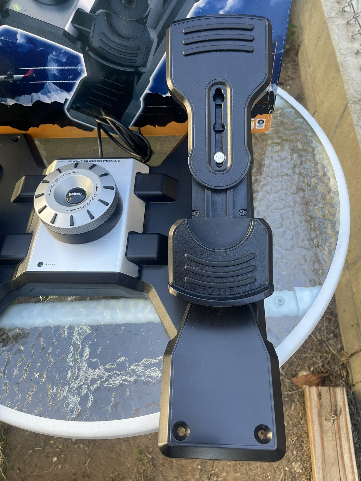 Saitek Pro Flight Rudder Pedals USB Wired Flight Pedals PC - Tested