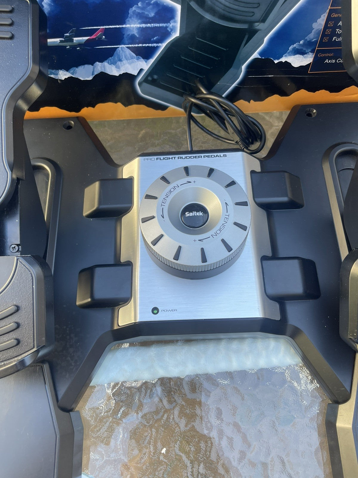 Saitek Pro Flight Rudder Pedals USB Wired Flight Pedals PC - Tested
