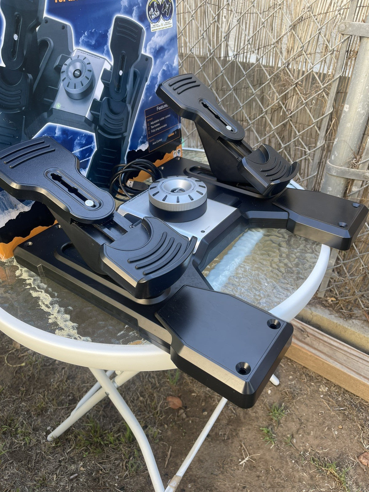 Saitek Pro Flight Rudder Pedals USB Wired Flight Pedals PC - Tested