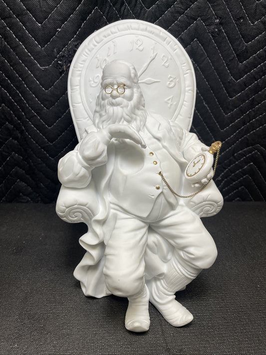 Dept 56  Winter Silhouettes FATHER TIME: "AS TIME GOES BY" MUSIC BOX 78589 WORKS