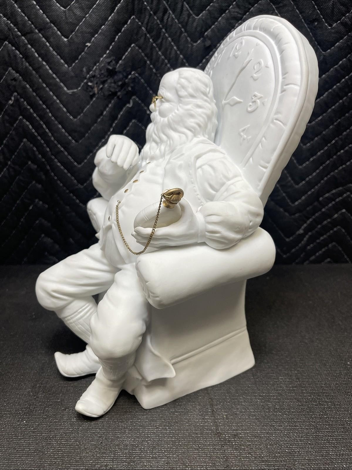 Dept 56  Winter Silhouettes FATHER TIME: "AS TIME GOES BY" MUSIC BOX 78589 WORKS