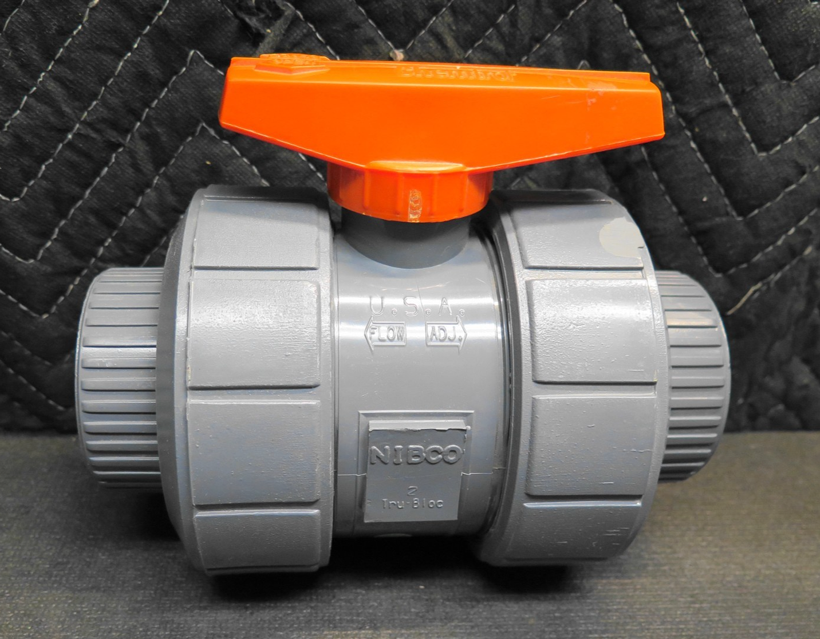 Chemtrol U45TB-V 2" PVC True Union Ball Valve Viton O-Rings NIBCO, Socket Flange