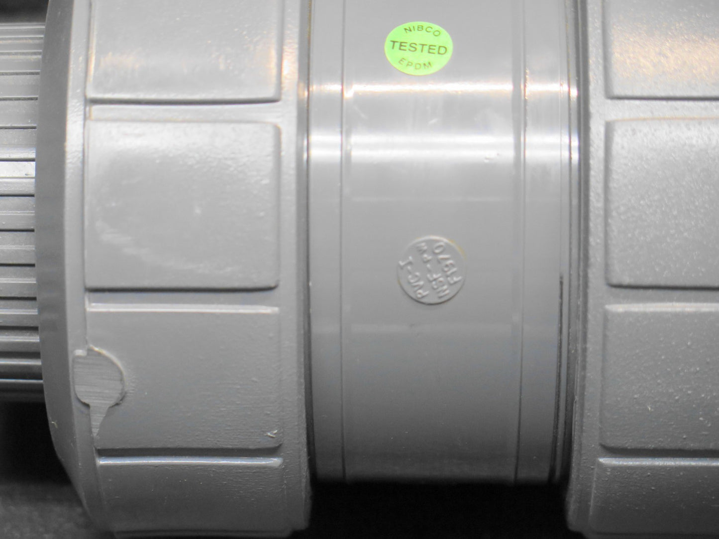 Chemtrol U45TB-V 2" PVC True Union Ball Valve Viton O-Rings NIBCO, Socket Flange