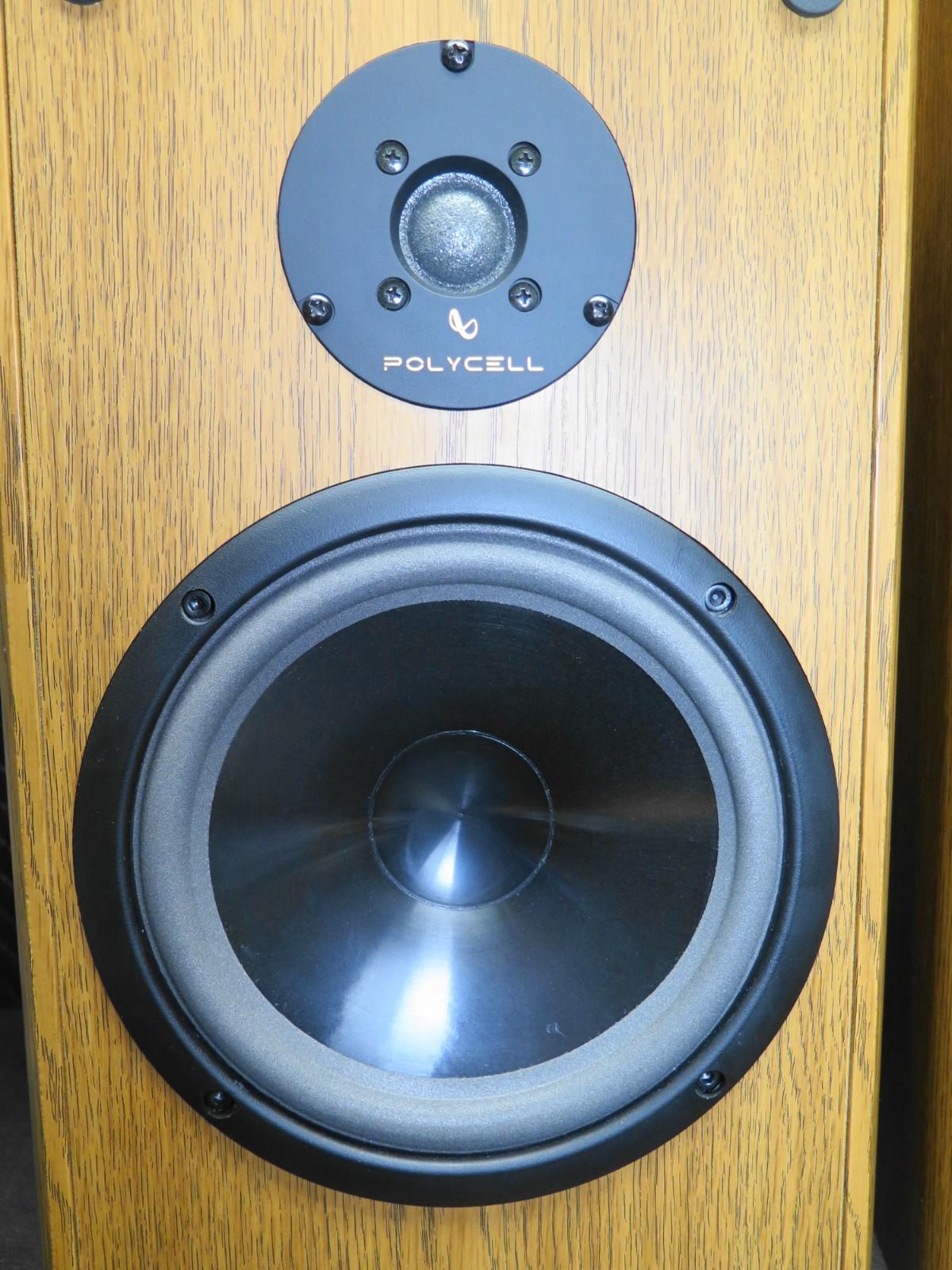 INFINITY Reference Two Book Shelf Speaker Pair Oak Cabinet 10x10x18 - *REFOAMED*