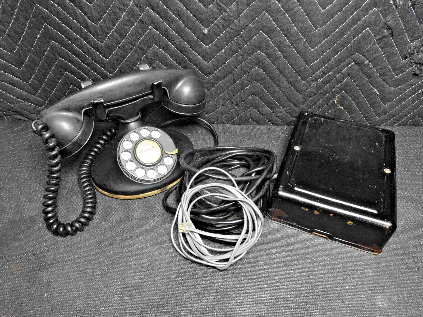 Antique BELL WESTERN ELECTRIC Desk Telephone 102/202 & 684BA Ringer Box
