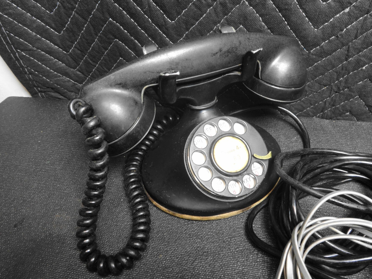 Antique BELL WESTERN ELECTRIC Desk Telephone 102/202 & 684BA Ringer Box