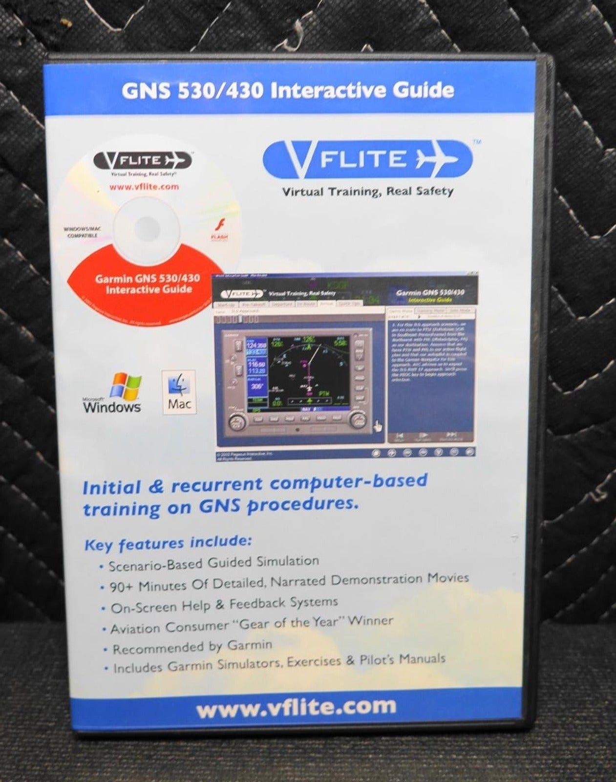 VFlite GNS 530 / 430 interactive Guide - Computer based training CDROM