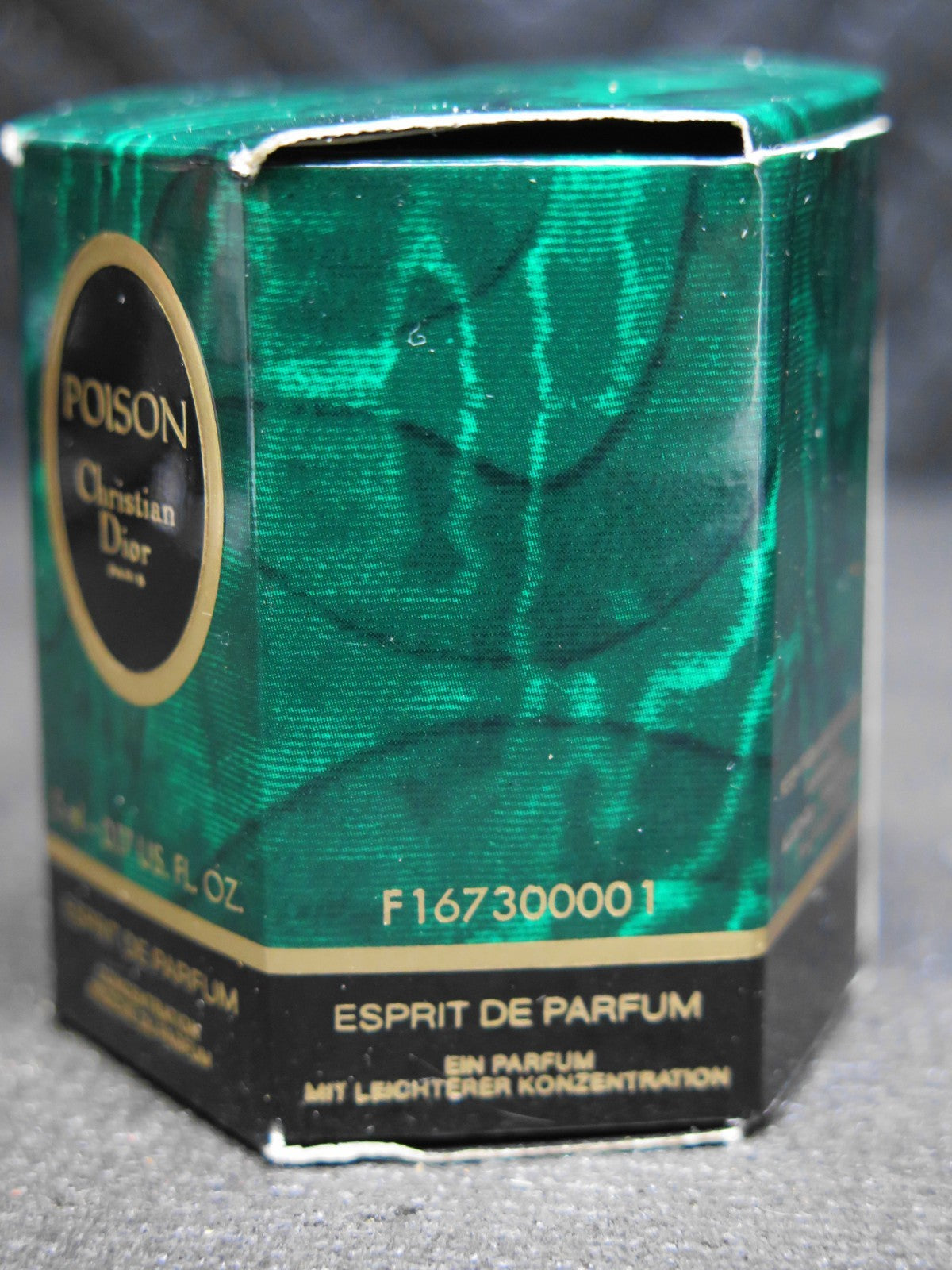 Vintage Poison Esprit de Parfum Christian Dior mini perfume .17 oz 5 ml NIB RARE