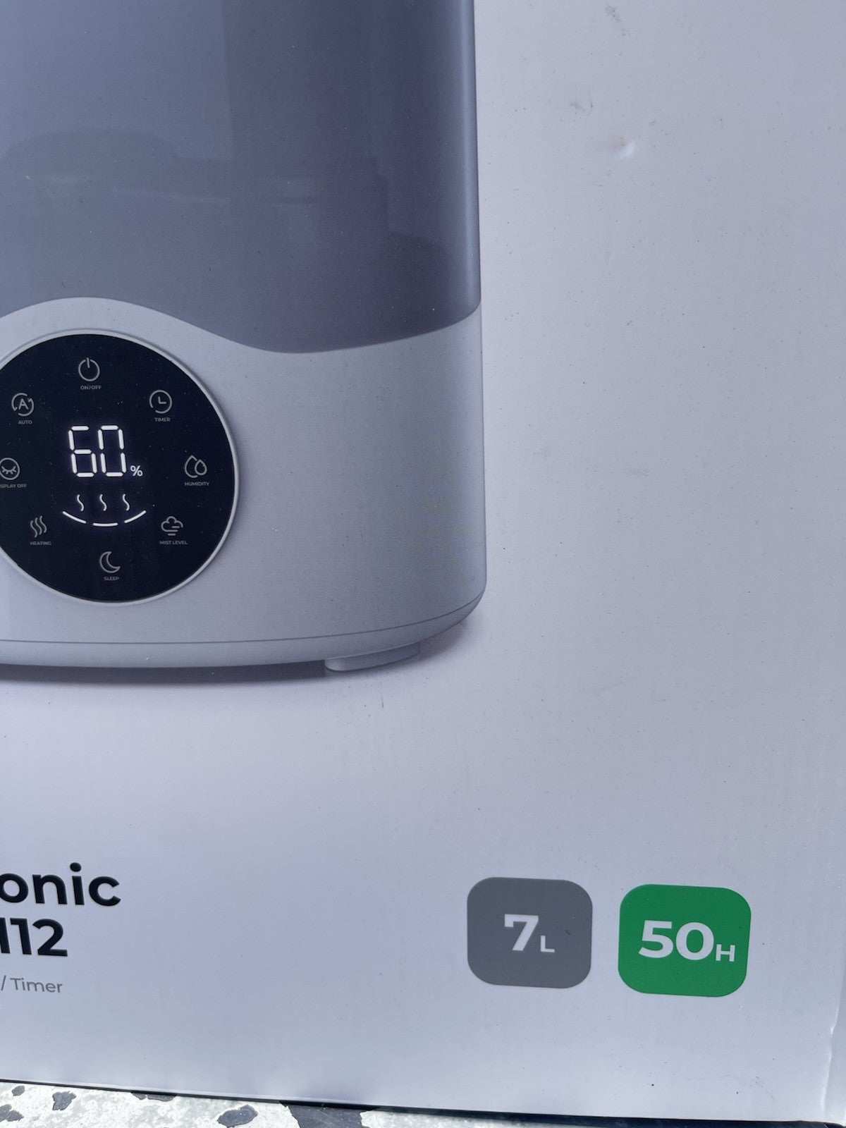 Homvana Humidifier Large Room, 7L (807 Sq Ft) Smart Warm and Cool Mist, Top-Fill