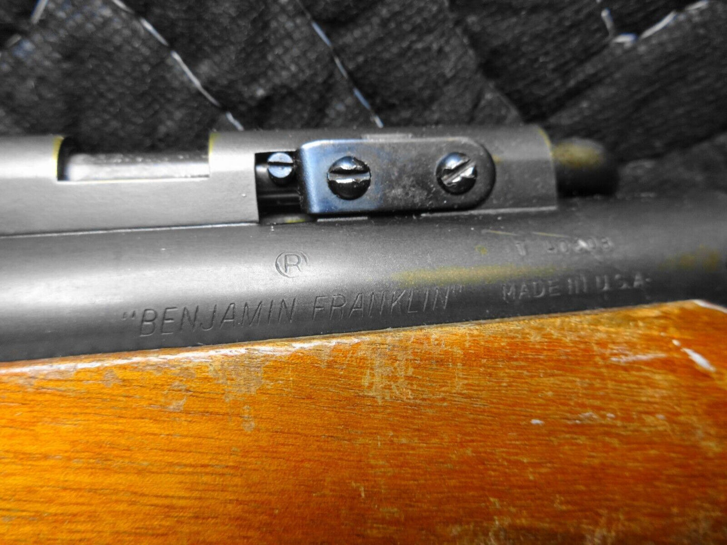 Vintage BENJAMIN FRANKLIN AIR RIFLE Mod. 342 Hard-Hitting .22 Pellet Gun