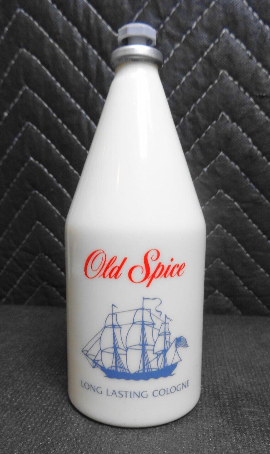 Vintage Old Spice Cologne Shulton Glass Bottle 6 3/8oz Star Top FULL