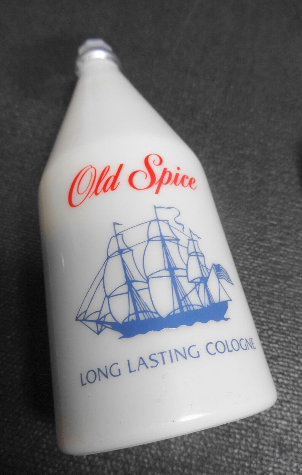 Vintage Old Spice Cologne Shulton Glass Bottle 6 3/8oz Star Top FULL