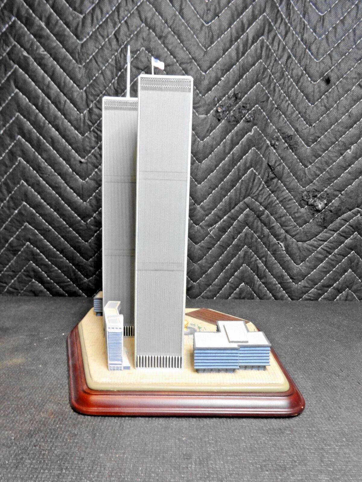 Danbury Mint 9/11 World Trade Center WTC Twin Towers Commemorative Statue Model