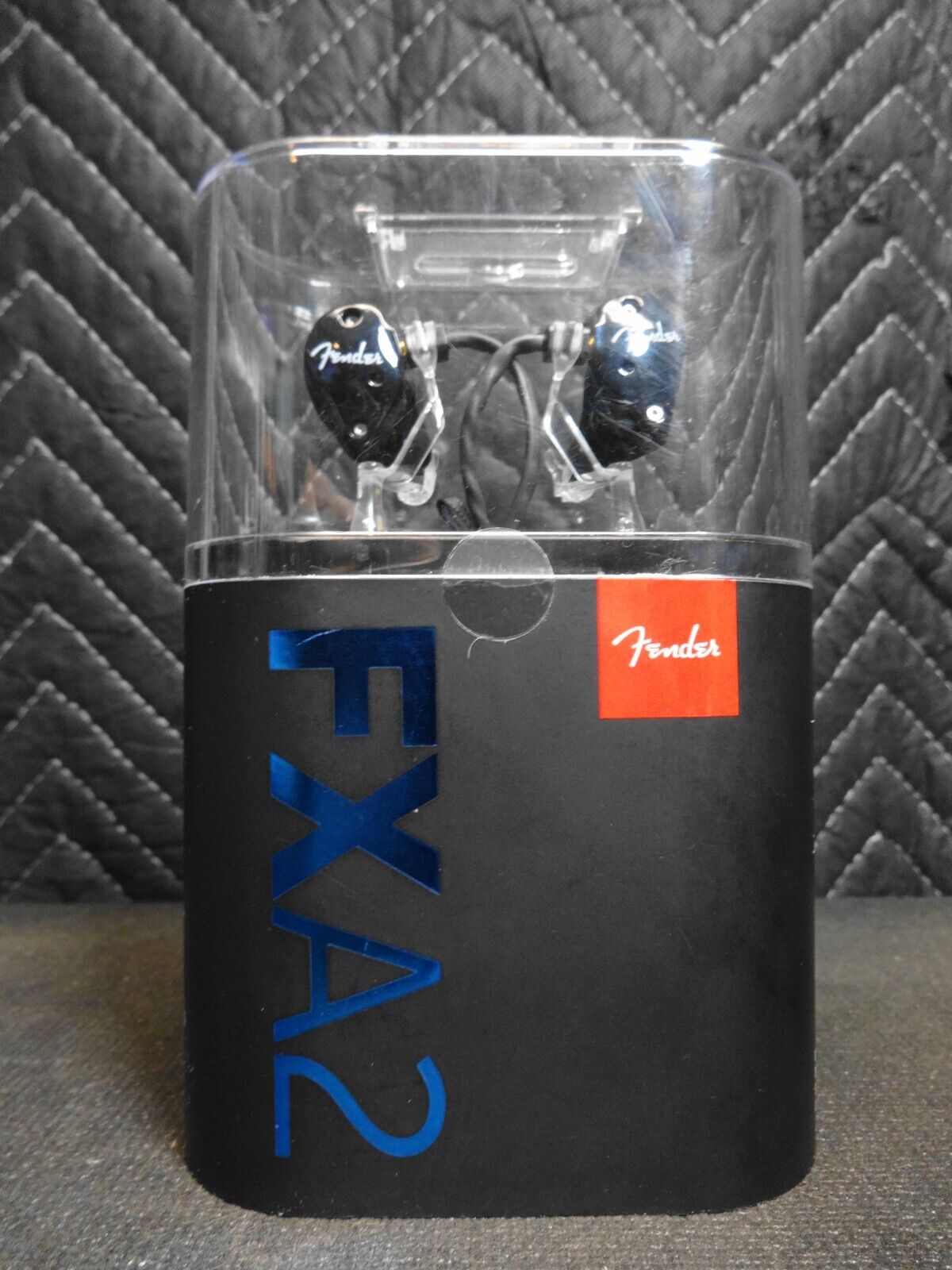 Fender FXA2 Professional In-Ear Monitor Headphones, Metallic Black