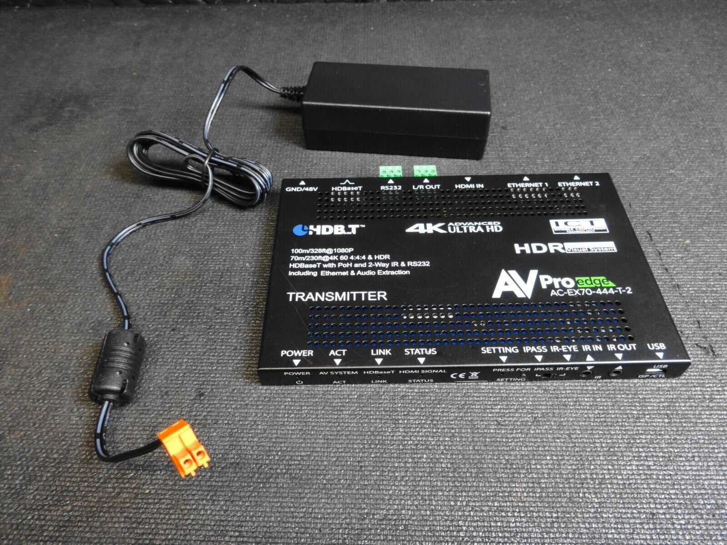 AVpro Edge AC-EX70-444-T-2 4k Video Extender TRANSMITTER w/ Power Supply