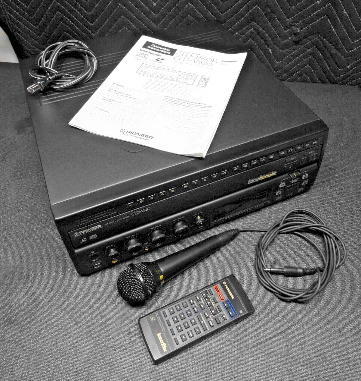 Pioneer CLD-V820 LaserDisc Karaoke System Working With Remote