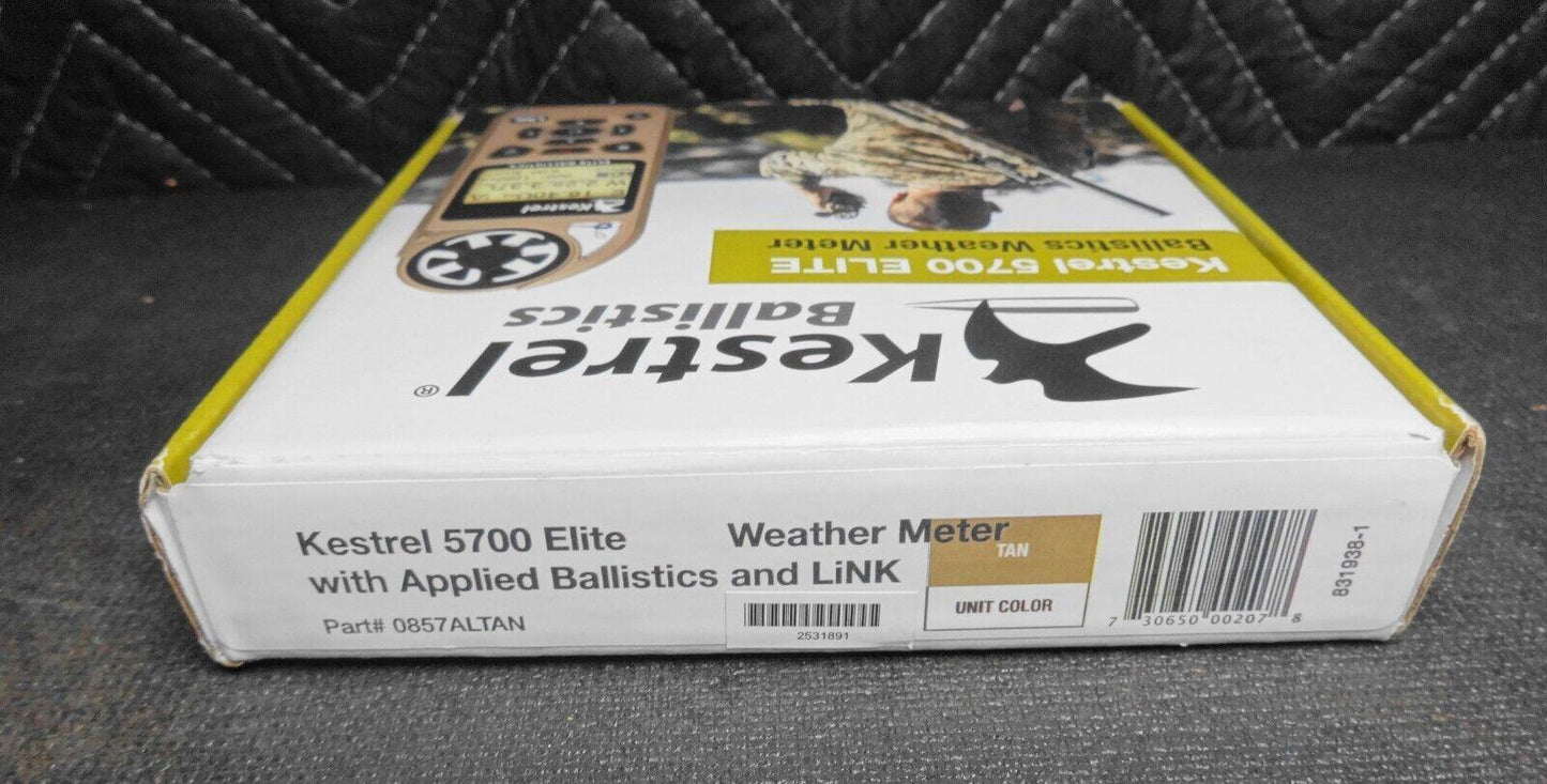 Kestrel Elite Weather Meter with Applied Ballistics and Link, Tan - 0857ALTAN