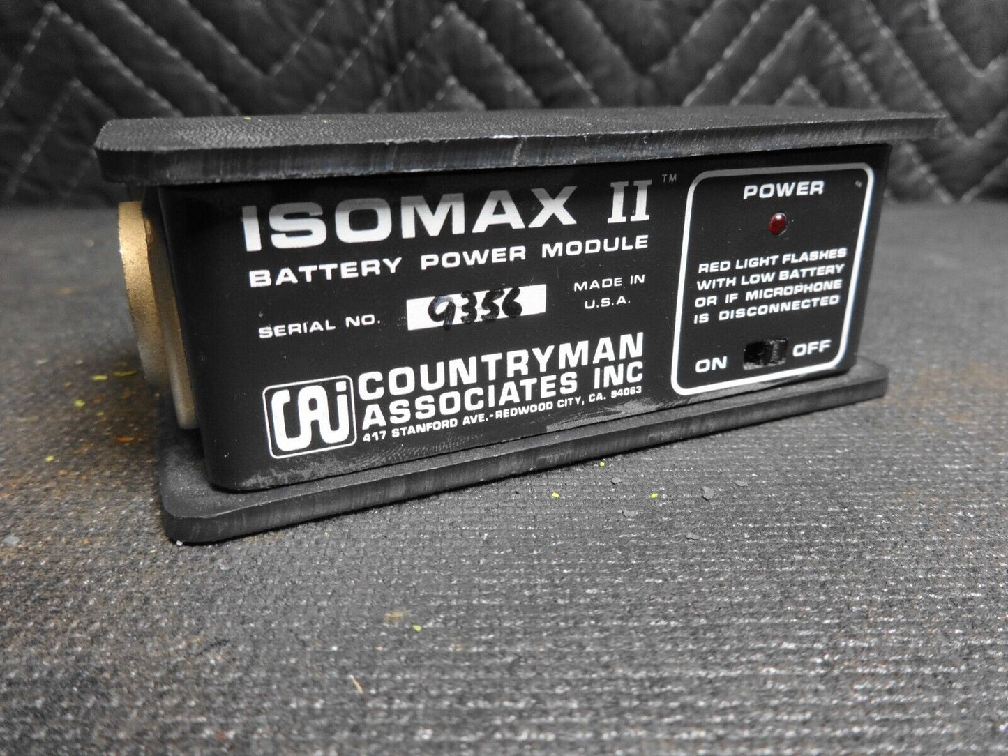 Countryman ISOMAX II battery power module